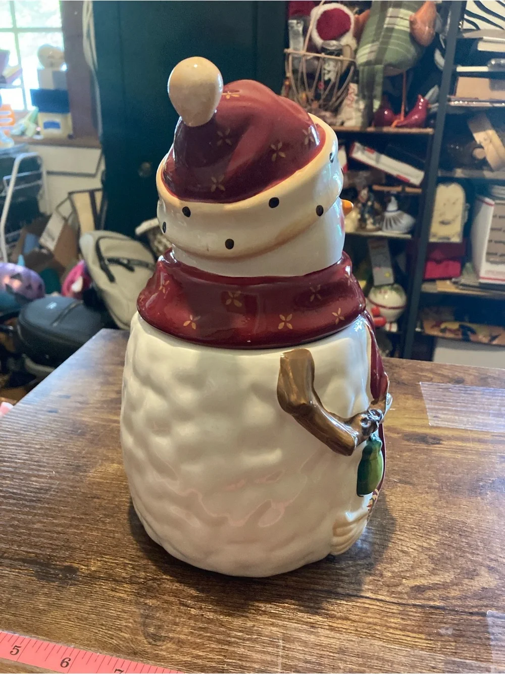 Nonni's snowman cookie jar - Picture 3 of 8